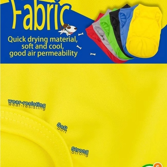 Price drop … NWOT Lightweight Material Dog (Puppy) Shirt with Saying - Picture 7 of 7